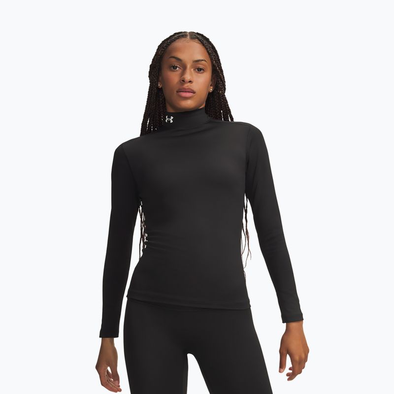 Női edző hosszú ujjú póló Under Armour ColdGear Mock LS ultimate black/white