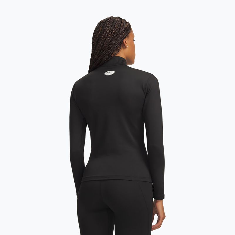 Női edző hosszú ujjú póló Under Armour ColdGear Mock LS ultimate black/white 2