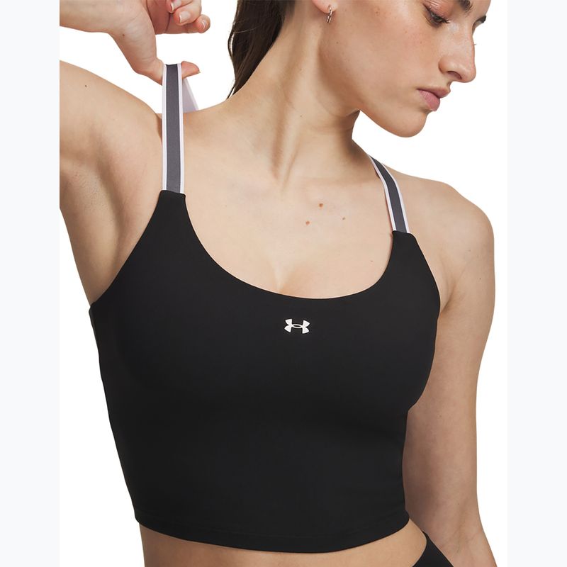 Női edző póló Under Armour Motion Sport Tape Tank ultimate black/castlerock/white 3