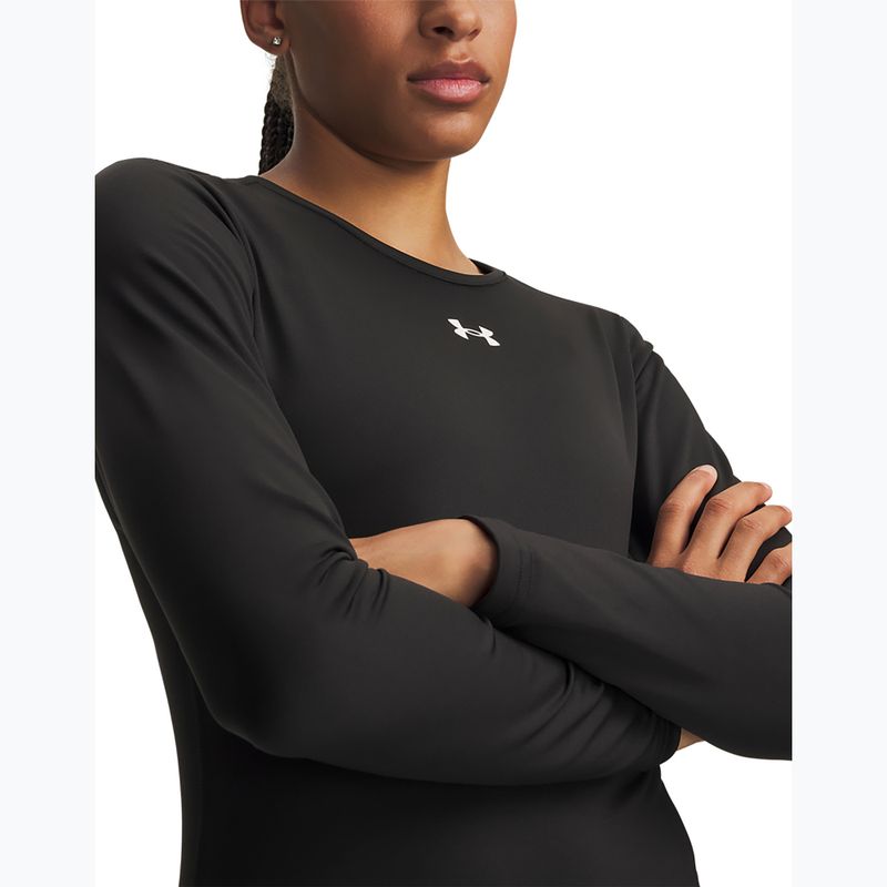 Női edző hosszú ujjú póló Under Armour ColdGear Crew ultimate black/white 3
