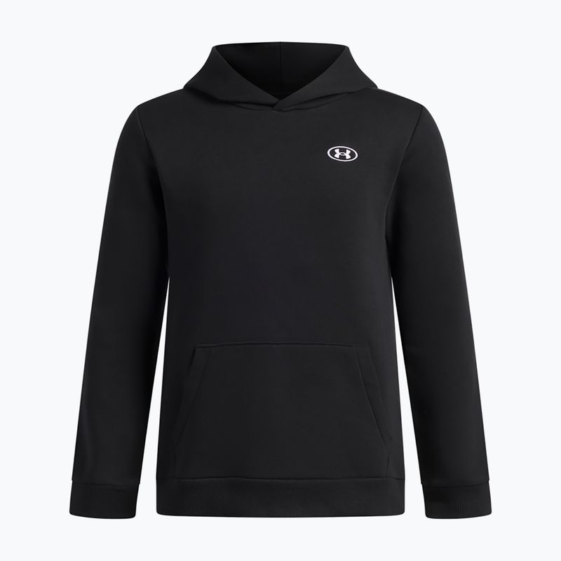 Gyerekpulóver Under Armour B Rival Fleece Hoodie ultimate black/white