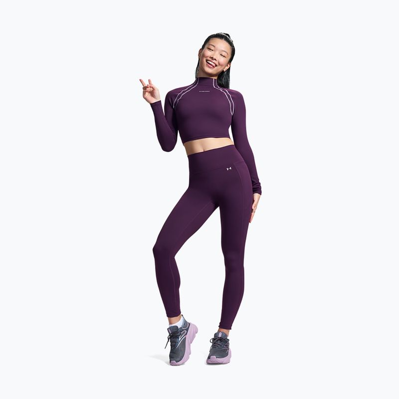 Női edzőleggingsek Under Armour Motion Leggings purple echo/mauve pink 2