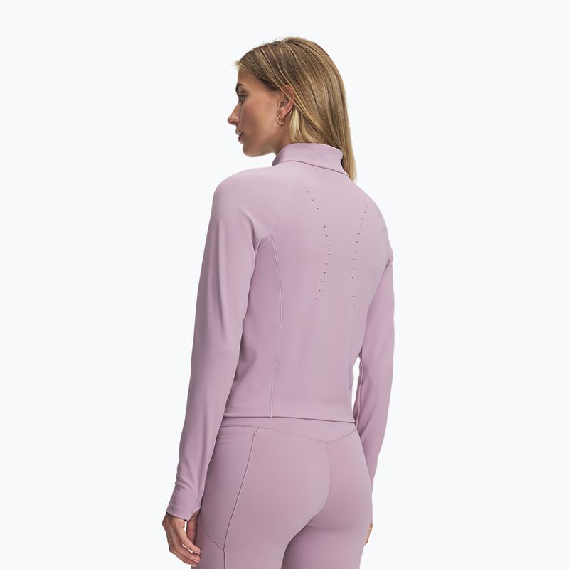Női edzőpulóver Under Armour Vanish Elite mauve pink/metallic silver 2