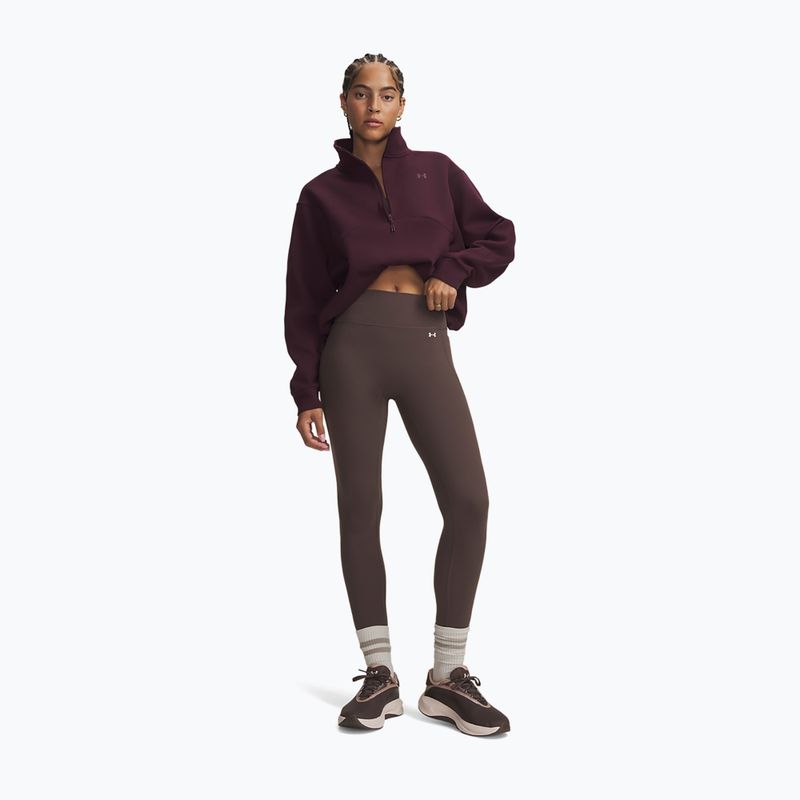 Női edzőleggingsek Under Armour Motion Leggings peppercorn/white 2