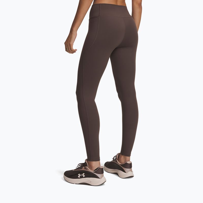 Női edzőleggingsek Under Armour Motion Leggings peppercorn/white 3