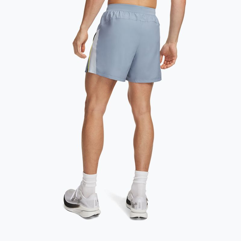 Férfi futónadrág Under Armour Launch 5" Shorts blue wind/flash light/reflective 3