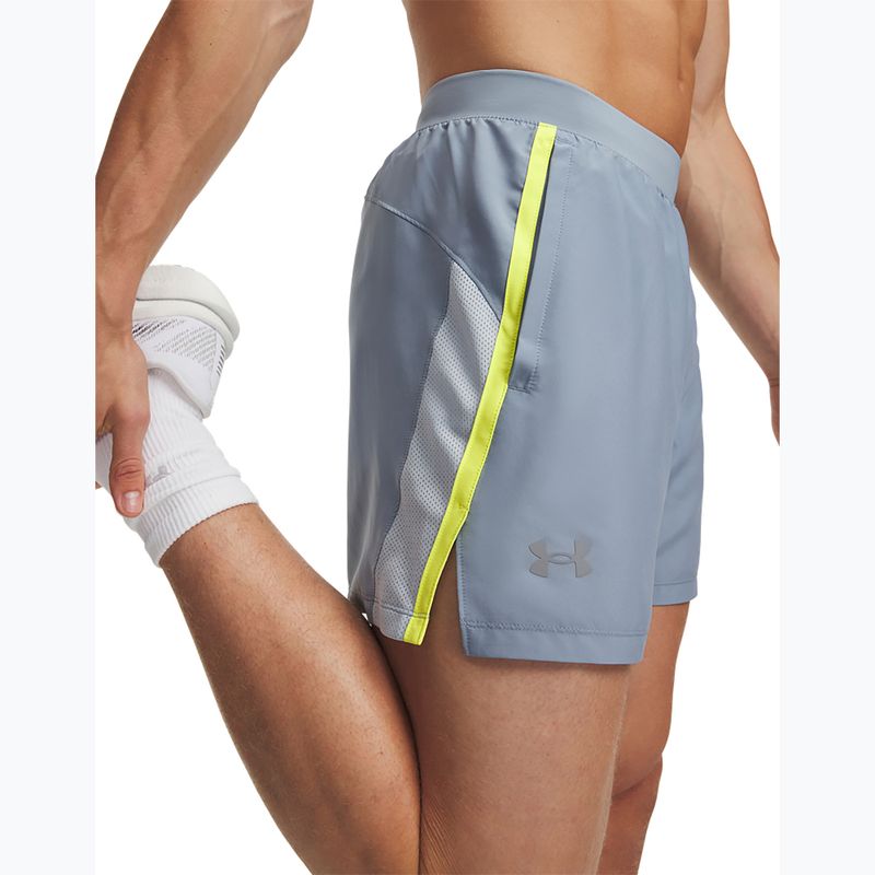 Férfi futónadrág Under Armour Launch 5" Shorts blue wind/flash light/reflective 4