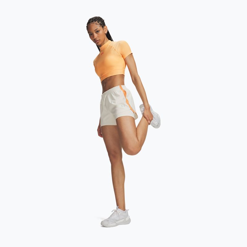 Női futónadrág Under Armour Velociti Pro 4" 2N1 Shorts stone/reflective 2