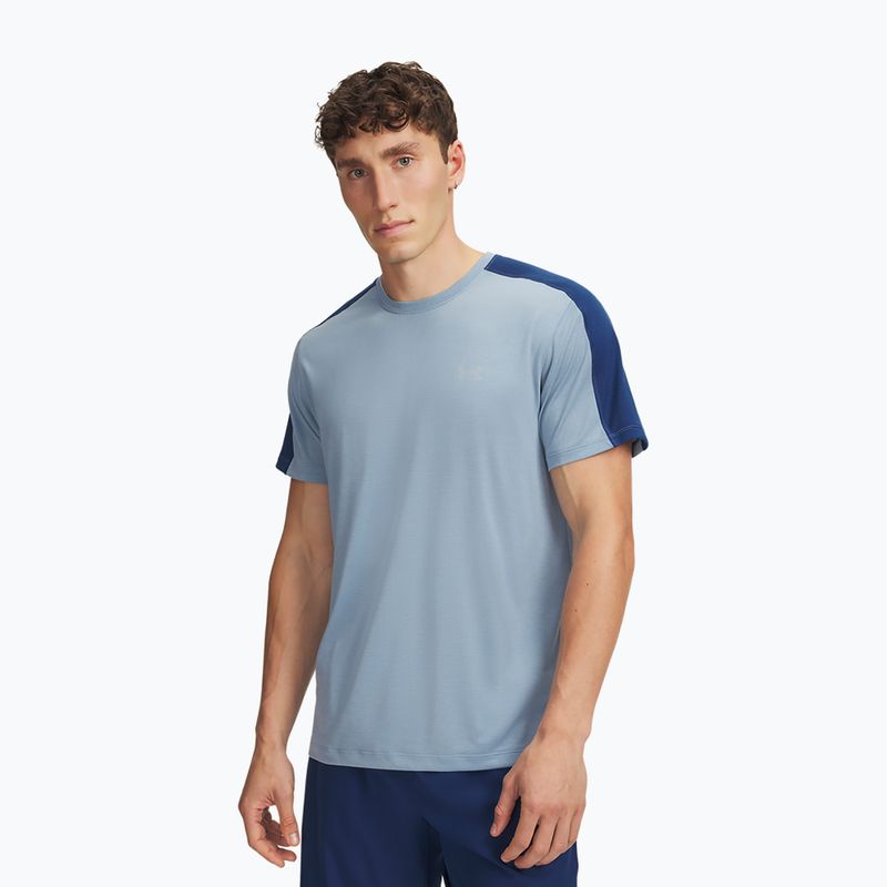 Férfi futó póló Under Armour Velociti Reflect blue wind/blackout navy/reflective