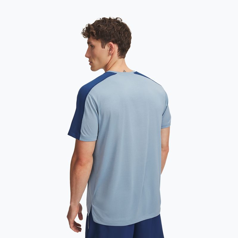 Férfi futó póló Under Armour Velociti Reflect blue wind/blackout navy/reflective 2