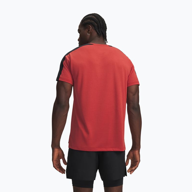 Férfi futó póló Under Armour Velociti Reflect heritage red/black/reflective 2
