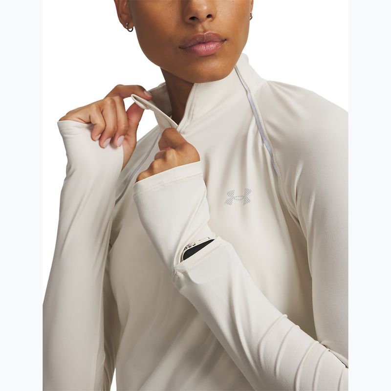 Női futópulóver Under Armour Velociti Half Zip stone/reflective 3