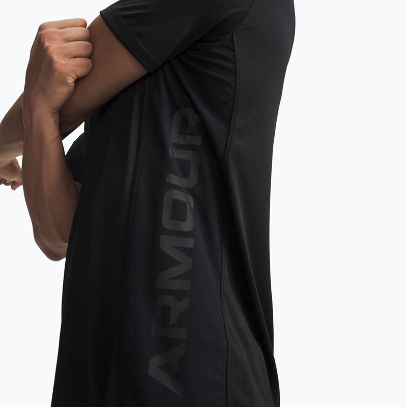 Férfi edző póló Under Armour Tech Utility SS black/steel 3