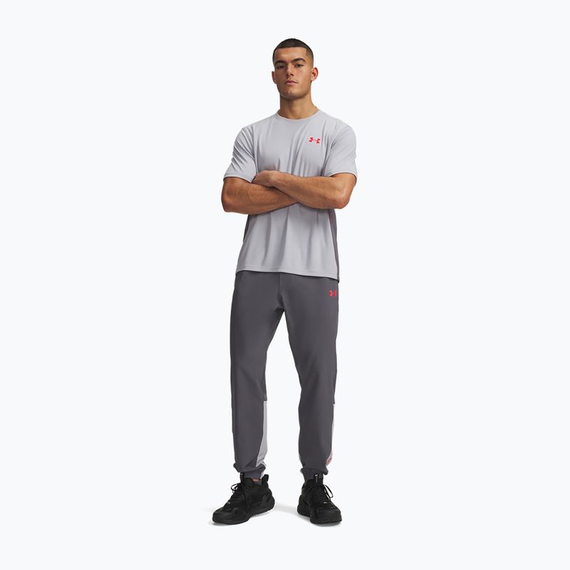 Férfi edzőnadrág Under Armour Tech Utility Woven Pants castlerock/mod gray/racer red 2