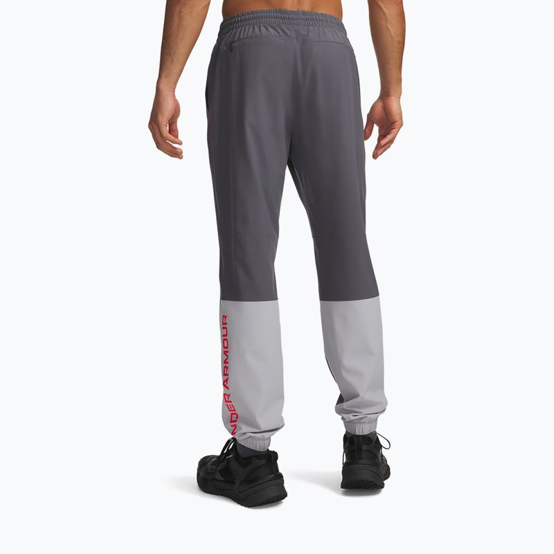 Férfi edzőnadrág Under Armour Tech Utility Woven Pants castlerock/mod gray/racer red 3