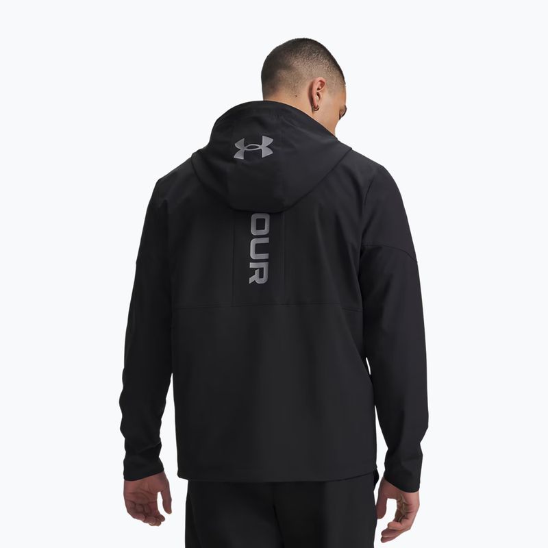Férfi edződzseki Under Armour Tech Utility Woven Jacket black/black/steel 2