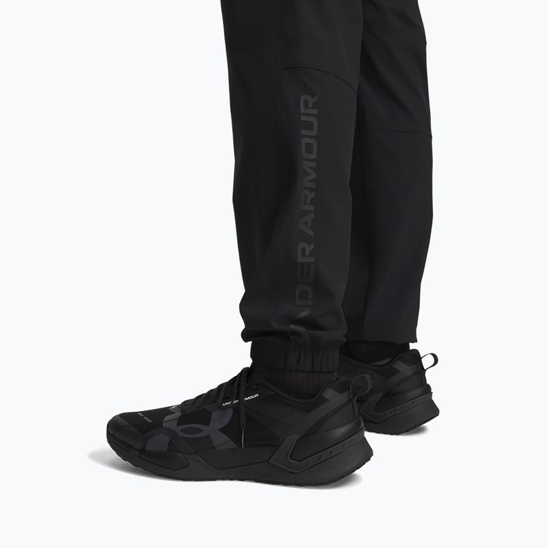 Férfi edzőnadrág Under Armour Tech Utility Woven Pants black/black/steel 4