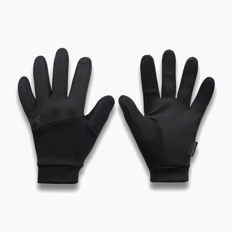Férfi futókesztyűk Under Armour Velociti Liner black/black/reflective