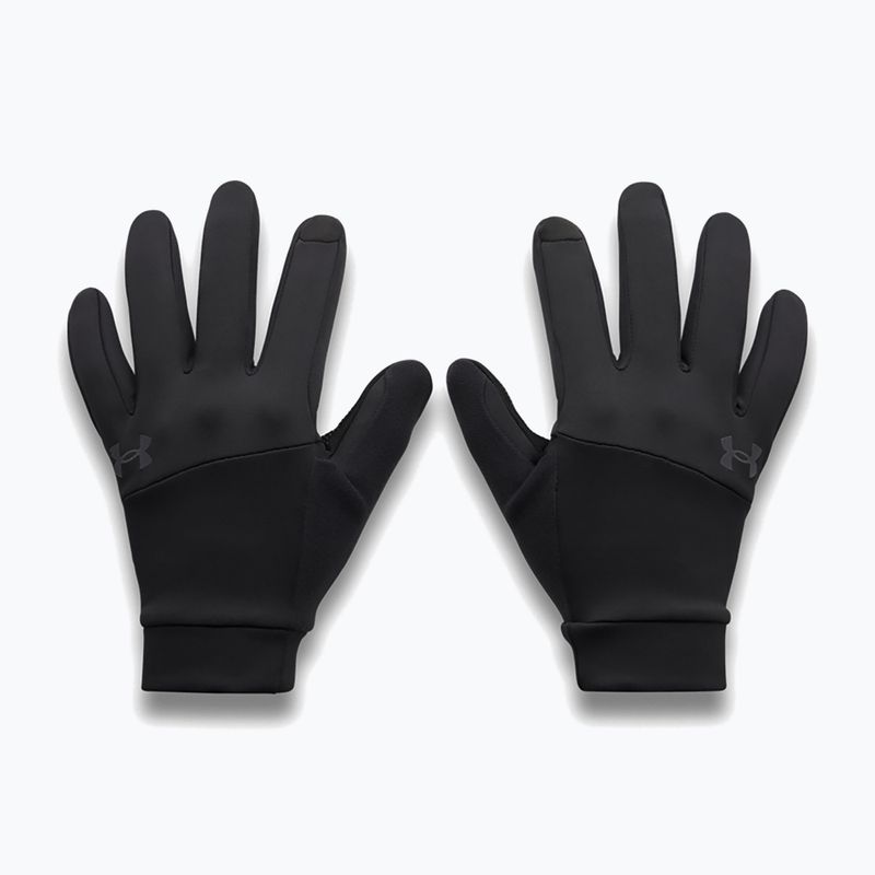 Férfi futókesztyűk Under Armour Velociti Liner black/black/reflective 2
