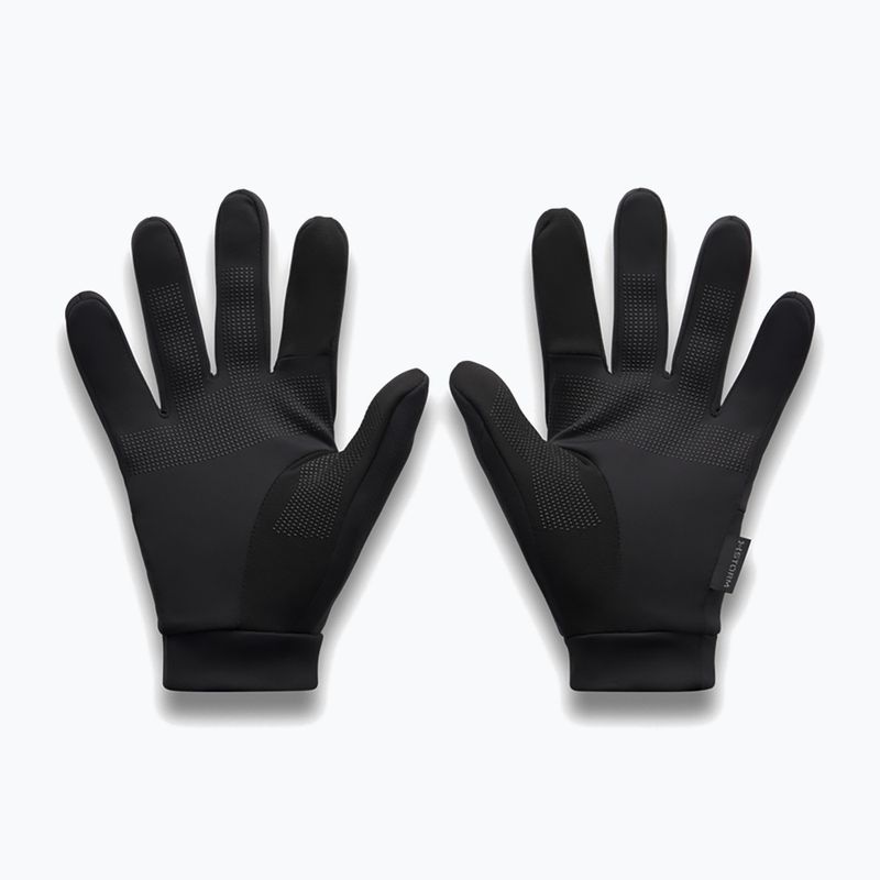 Férfi futókesztyűk Under Armour Velociti Liner black/black/reflective 3