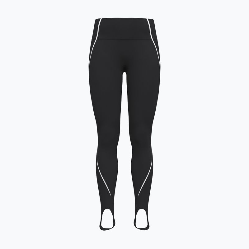 Női edzőleggingsek Under Armour Meridian Contour Stirrup Leggings ultimate black/white/ultimate black
