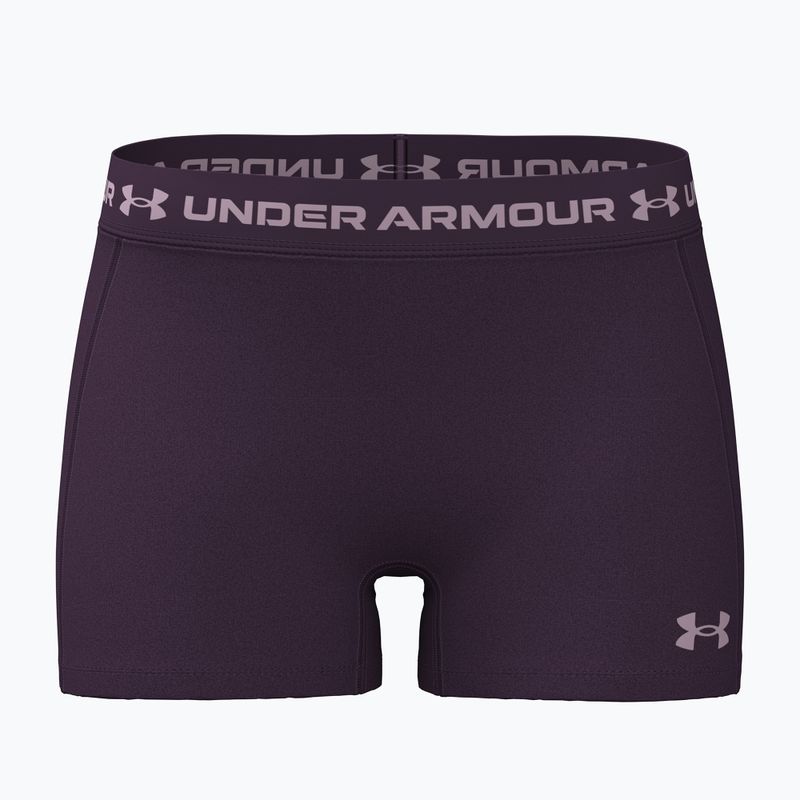 Női edző rövidnadrág Under Armour HeatGear Shorty purple echo/mauve pink