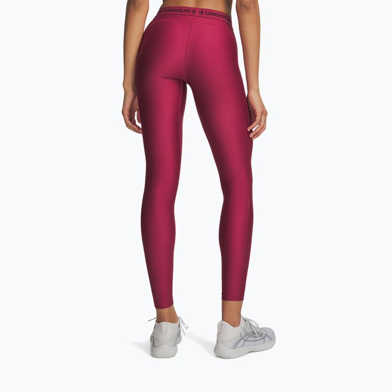 Női edzőleggingsek Under Armour HeatGear Leggings claret/ox blood 3