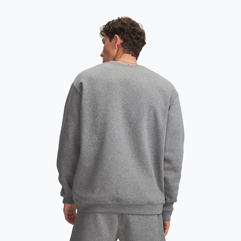 Férfi pulóver Under Armour Rival Fleece Crew castlerock light heather/white 2