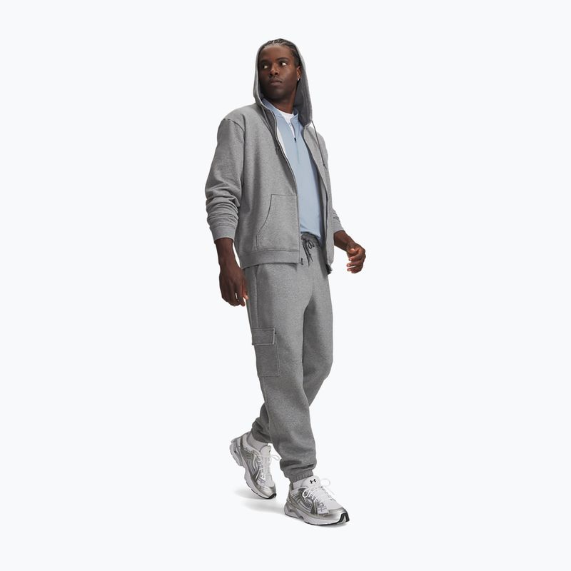 Férfi nadrág Under Armour Rival Fleece Cargo castlerock light heather/white 2