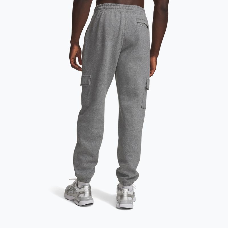 Férfi nadrág Under Armour Rival Fleece Cargo castlerock light heather/white 3
