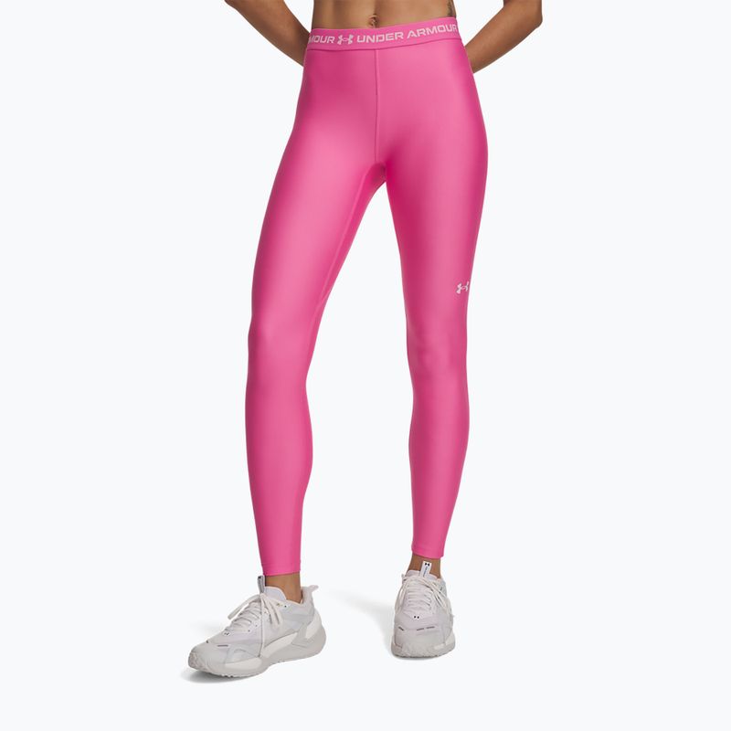 Női edzőleggingsek Under Armour HeatGear Leggings pink frenzy/prime pink