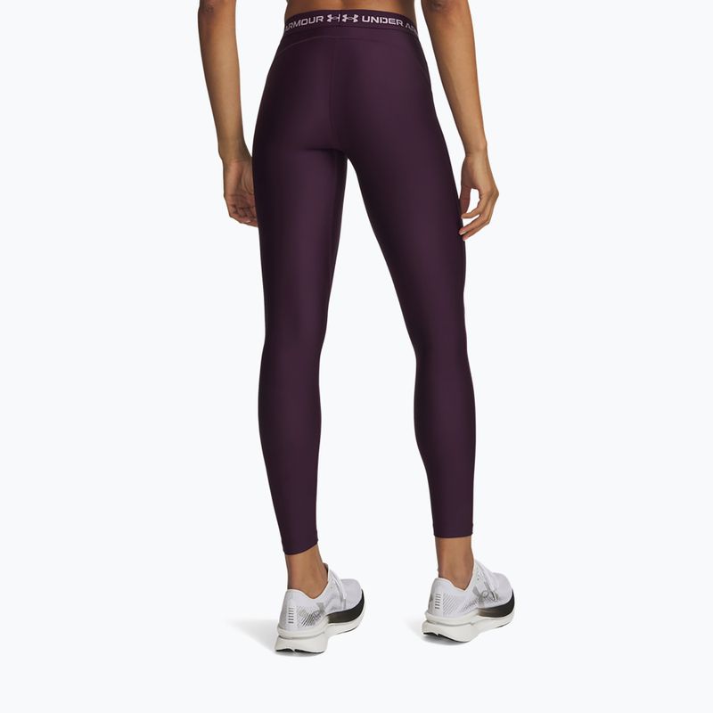Női edzőleggingsek Under Armour HeatGear Leggings purple echo/mauve pink 3
