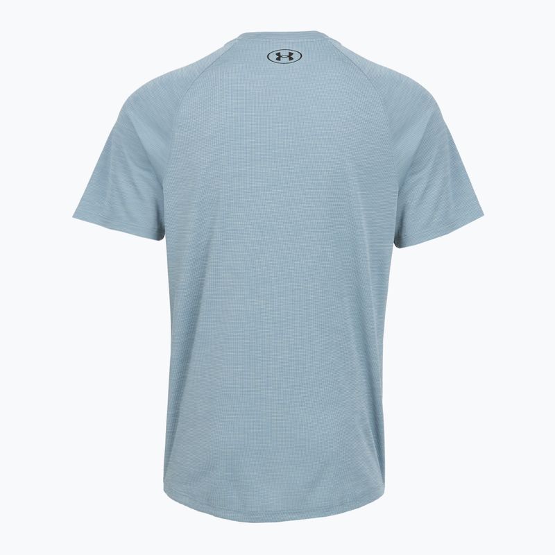 Férfi edző póló Under Armour Tech Textured blue wind/black 2