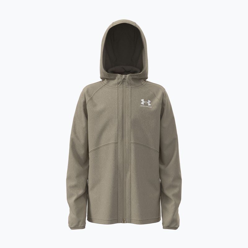 Férfi edződzseki Under Armour Vibe Woven Windbreaker Jacket city khaki/white