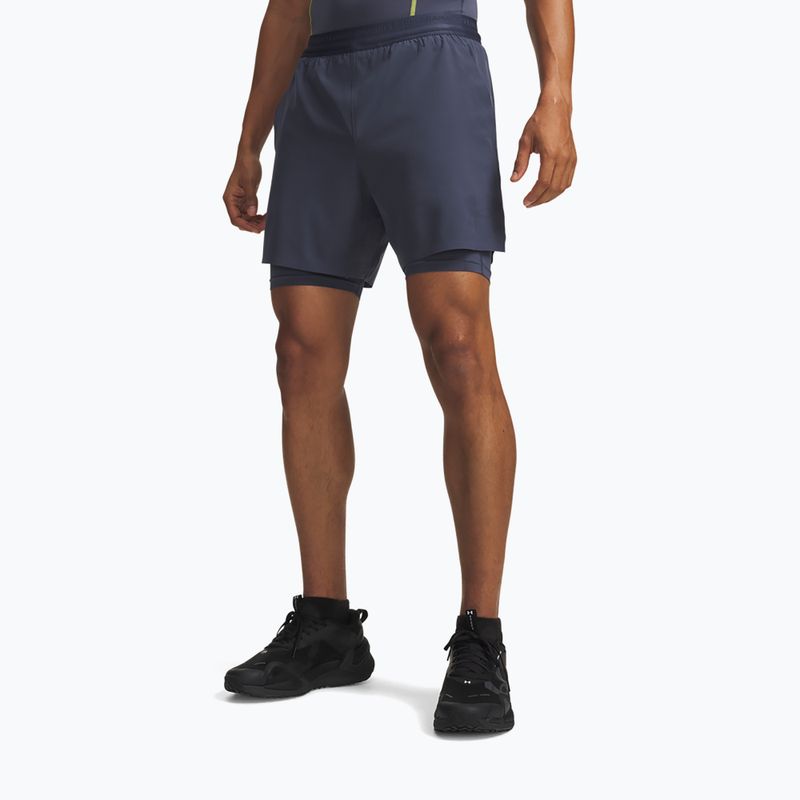 Férfi edző rövidnadrág Under Armour Vanish Elite 2IN1 Shorts downpour gray/downpour gray
