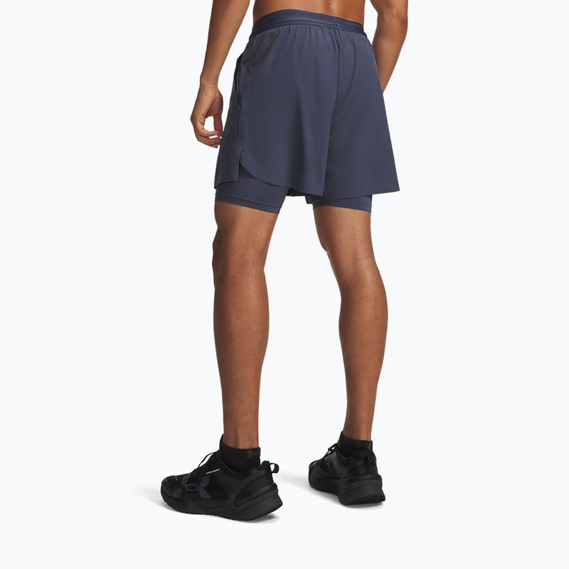 Férfi edző rövidnadrág Under Armour Vanish Elite 2IN1 Shorts downpour gray/downpour gray 3