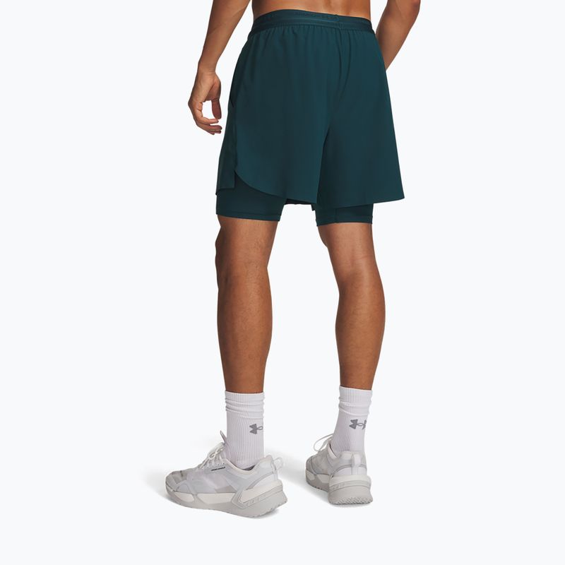 Férfi edző rövidnadrág Under Armour Vanish Elite 2IN1 Shorts arden green/arden green 3