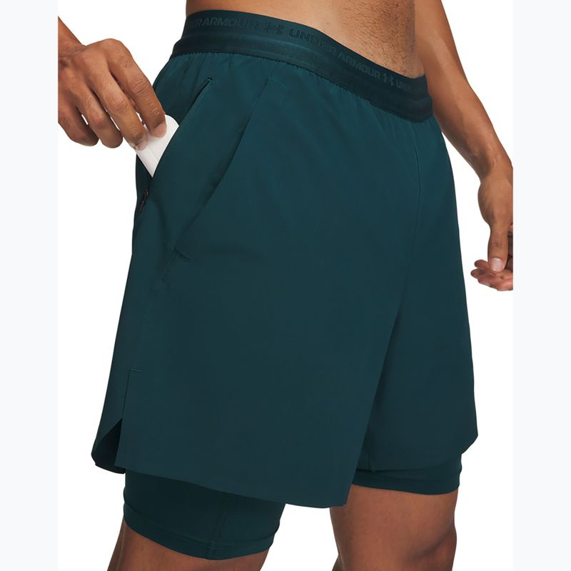 Férfi edző rövidnadrág Under Armour Vanish Elite 2IN1 Shorts arden green/arden green 4