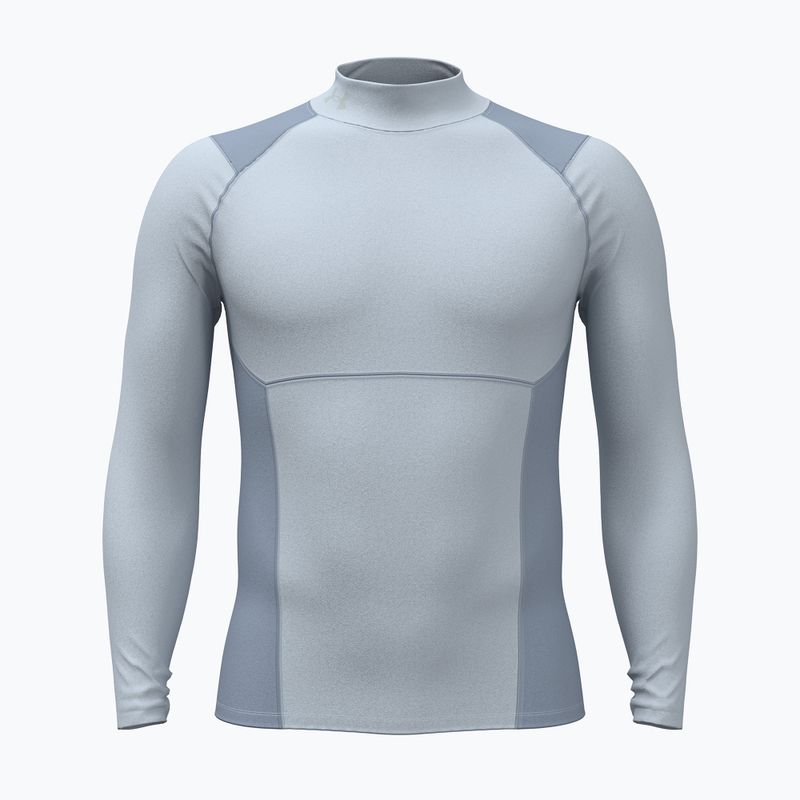 Férfi edző hosszú ujjú póló Under Armour Coldgear Elite Comp Mock blue fog/blue wind/reflective