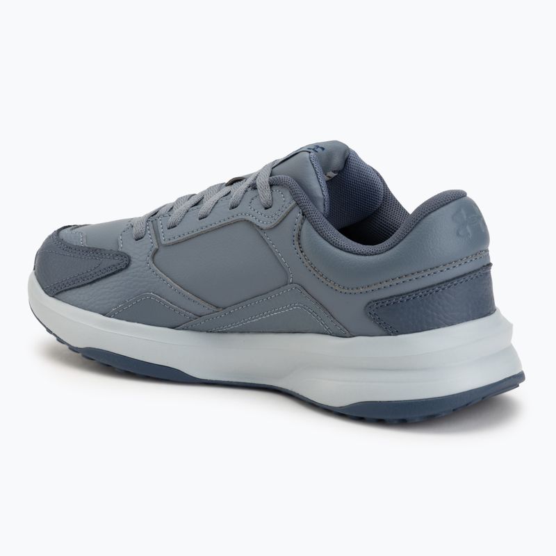 Férfi edzőcipők Under Armour Edge Leather gravel/blue fog/blackout navy 3