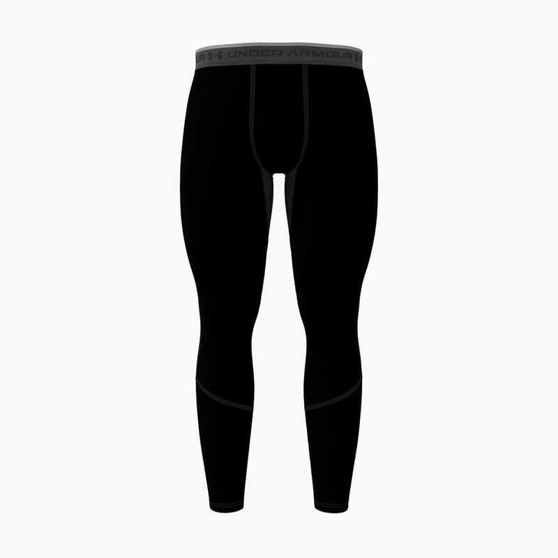 Férfi edzőleggingsek Under Armour Coldgear Elite Leggings ultimate black/ultimate black/Reflective