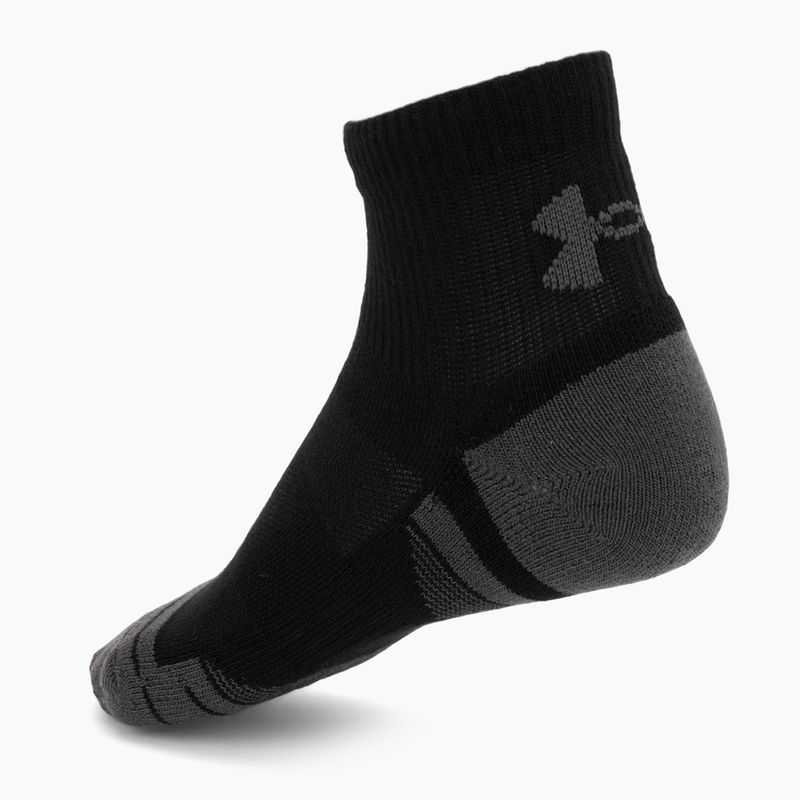 Zokni Under Armour Perf Tech Qtr 3 pack ultimate black/ultimate black/jet gray 2