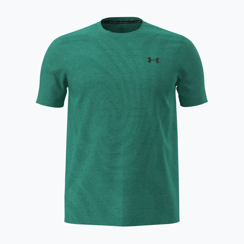 Férfi edző póló Under Armour Vanish Seamless Novelty SS Geode Green/Ultimate Black