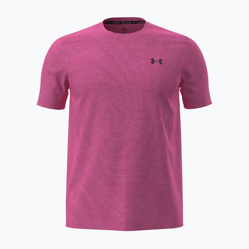 Férfi edző póló Under Armour Vanish Seamless Novelty SS pink frenzy/ultimate black