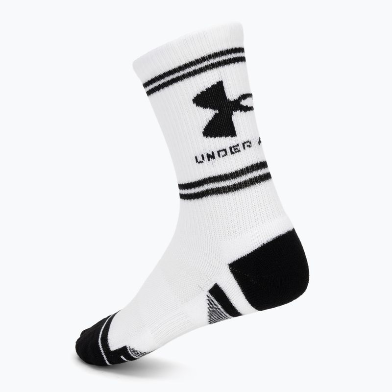 Zokni Under Armour Perf Tech Nov Crew 3 pack white/white/ultimate black 2