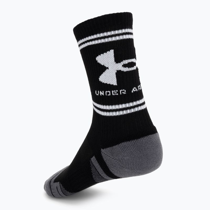 Zokni Under Armour Perf Tech Nov Crew 3 pack ultimate black/ultimate black/white 2