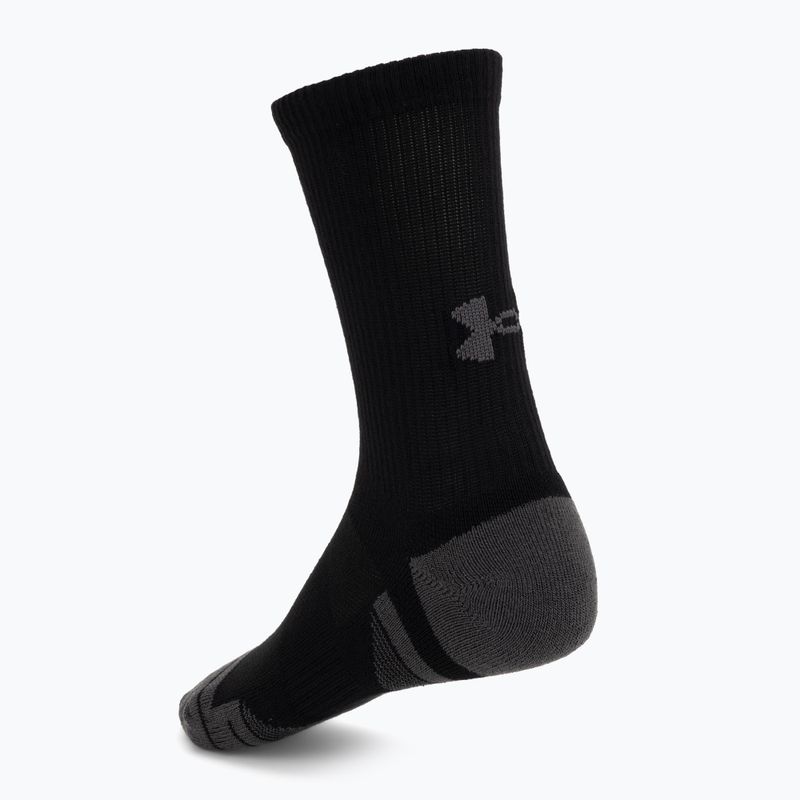 Zokni Under Armour Perf Tech Crew 3 pack ultimate black/ultimate black/jet gray 2