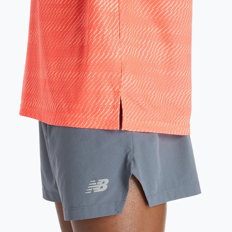 Férfi futópóló New Balance Sport Essentials Printed red 5