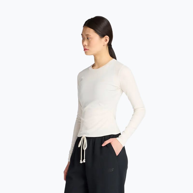 Női hosszú ujjú New Balance Micro-Rib fehér 3