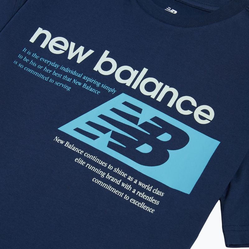 Gyerek póló New Balance Authentic Brand Players Graphic Tee nb navy 9